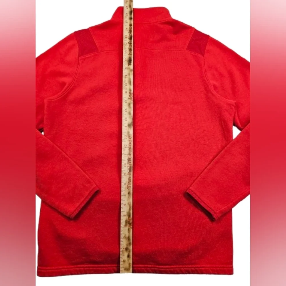 Under Armour Loose Coldgear Wisconsin Badgers Golf 1/4 Zip Kangaroo Pocket Small
